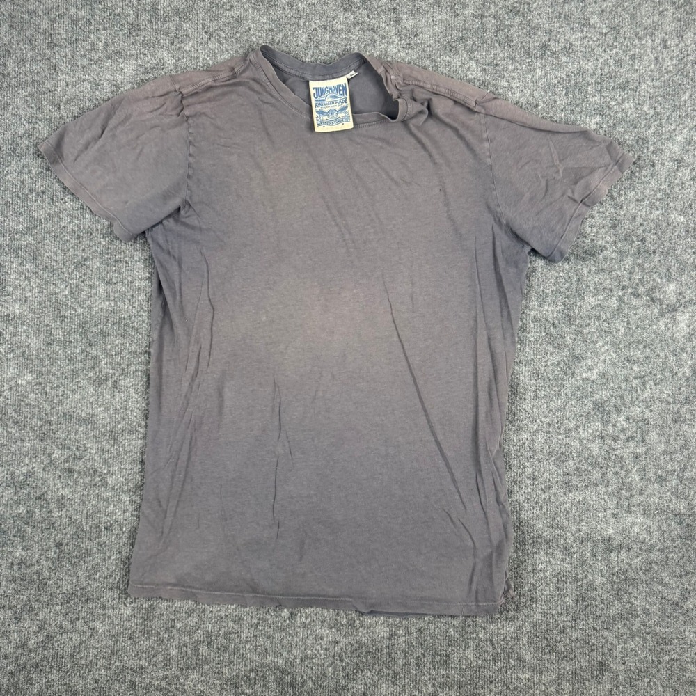Jungmaven T-Shirt Mens Size L Gray Hemp Organic Cotton Made in USA Casual Tee